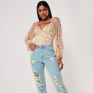 *LAST CHANCE* Orange Floral Bodysuit